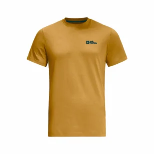 Męska koszulka z krótkim rękawem Jack Wolfskin ESSENTIAL T M mustard - XXL - Koszulki męskie - miniaturka - grafika 1