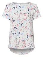 Koszulki i topy damskie - Marie Lund - Bluzka damska, biały|wielokolorowy - miniaturka - grafika 1