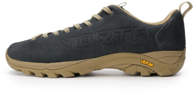 Buty trekkingowe męskie GRONELL Northfinder męskie lekkie buty hikingowe skórzane z niską cholewką Vibram TRANGO ravenbeige 43