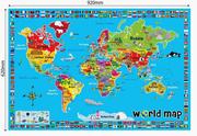 Maty edukacyjne - SUNTA Mata edukacyjna Mapa Świata - miniaturka - grafika 1