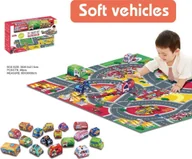 Maty edukacyjne - Ramiz Mata Miasto Straż Pożarna + Zestaw Miękkich Autek - miniaturka - grafika 1