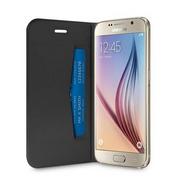 Etui i futerały do telefonów - PURO Booklet Wallet Case Etui Samsung Galaxy S6 z kieszenią na kartę czarny (SGS6BOOKC1BLK) - miniaturka - grafika 1
