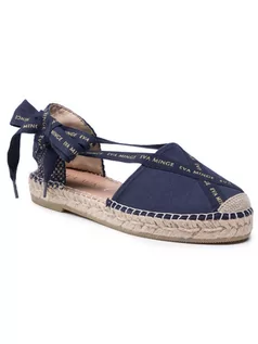 Espadryle damskie - Eva Minge Espadryle EM-14-09-001211 Granatowy - grafika 1