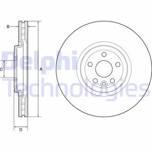 Tarcza hamulcowa DELPHI BG9178C - Tarcze hamulcowe - miniaturka - grafika 1