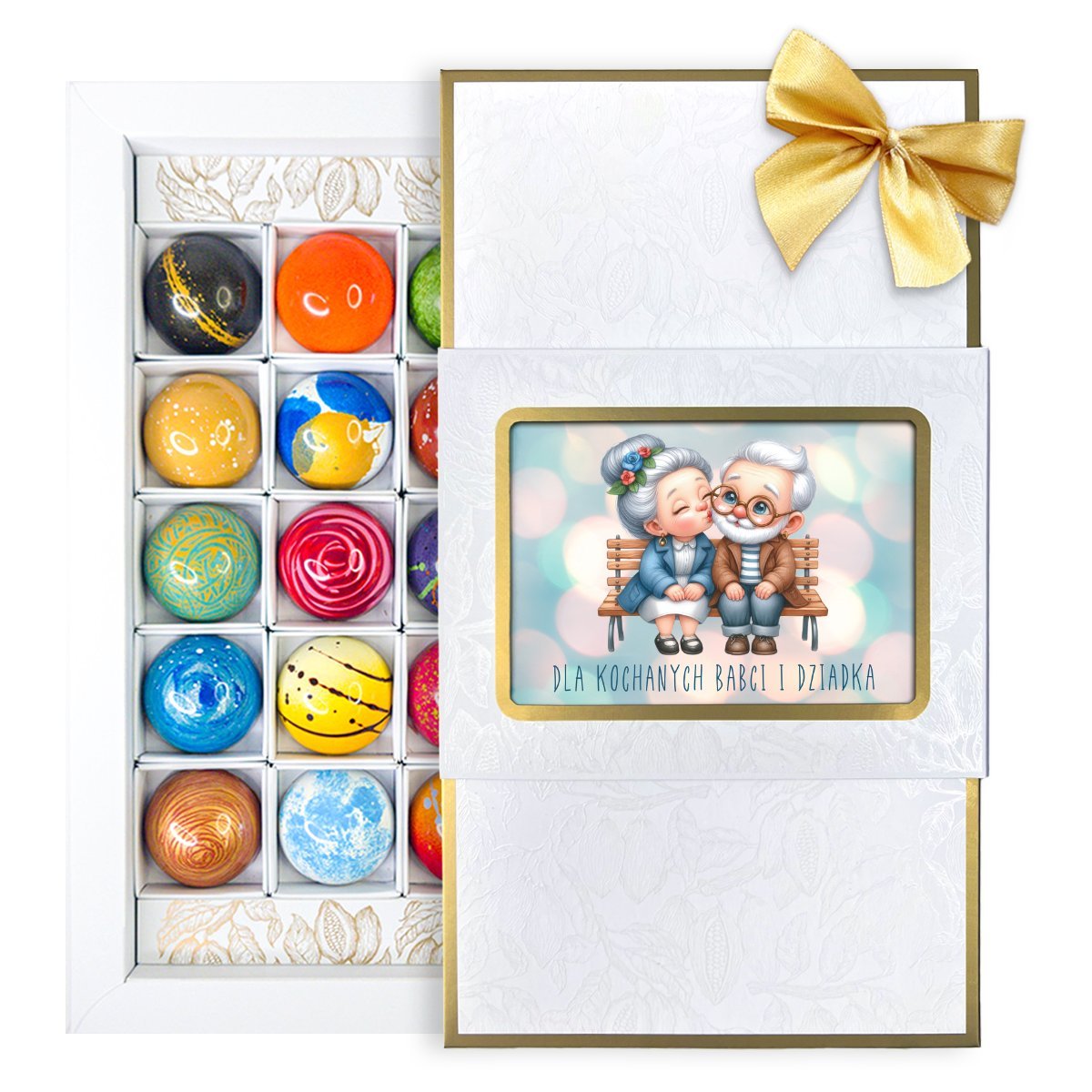 Bombonierka - Dzień Babci i Dziadka – Zestaw 15 Pralin