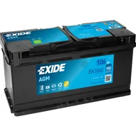 Akumulatory samochodowe - Akumulator EXIDE 12V 106Ah 950A EK1060  w 24 h. Do 100 dni na zwrot. 100 tys. Klientów. - miniaturka - grafika 1