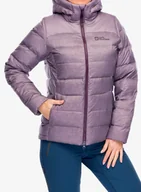 Kurtki narciarskie - Kurtka puchowa damska Jack Wolfskin Nebelhorn Down Hoody - wild blossom - miniaturka - grafika 1