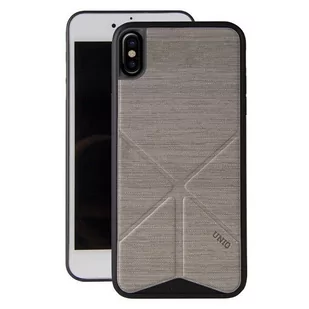 UNIQ UNIQ etui Transforma Ligne iPhone X/Xs szary/ash grey UNIQ204GRY - Etui i futerały do telefonów - miniaturka - grafika 1