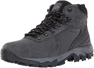 Buty trekkingowe męskie - Columbia Męskie buty trekkingowe Newton Ridge Plus Ii zamszowe wodoodporne szerokie, Shark Black, 41 EU - miniaturka - grafika 1