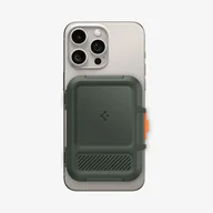 Uchwyty samochodowe do telefonów - Spigen MagSafe Card Holder Lock Fit (MagFit) Zielony - miniaturka - grafika 1