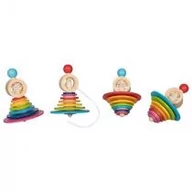 Zabawki interaktywne dla dzieci - Drewniany bączek z wyciąganym sznurkiem Goki - miniaturka - grafika 1