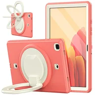 Długopisy - Etui do Samsung Galaxy Tab A7 10,4 cala 2020, obracane o 360°, wielofunkcyjny uchwyt, odporne na uderzenia, z paskiem na ramię i uchwytem na długopis, M + czerwone - miniaturka - grafika 1