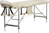 Stoły i łóżka do masażu - Bodyfit Stół, łóżko aluminiowe do masażu Beżowe 2 segmentowe - beżowy 468 - miniaturka - grafika 1