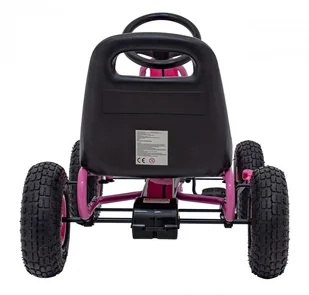 Gokart Na Pedały AIR PerHour Różowy - Pojazdy elektryczne dla dzieci - miniaturka - grafika 8