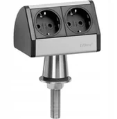 Listwy zasilające - NoName Listwa zasilająca bez wyłącznika EVOline EVOLINE®T-Dock 2fach 93022055, Brak, Ilość gniazdek: 2 - miniaturka - grafika 1