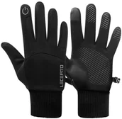 Rękawiczki - Zimowe Rękawiczki Dotykowe Wodoodporne Lecerto Rozmiar Xl Czarne - miniaturka - grafika 1