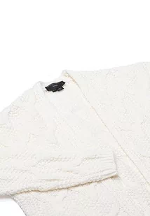 faina Damski sweter z długim rękawem średniej długości wełniany biały rozmiar XS/S, biały (wollweiss), XS - Swetry damskie - miniaturka - grafika 1