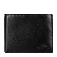 Portfele - Średni portfel męski ze skóry czarny - miniaturka - grafika 1