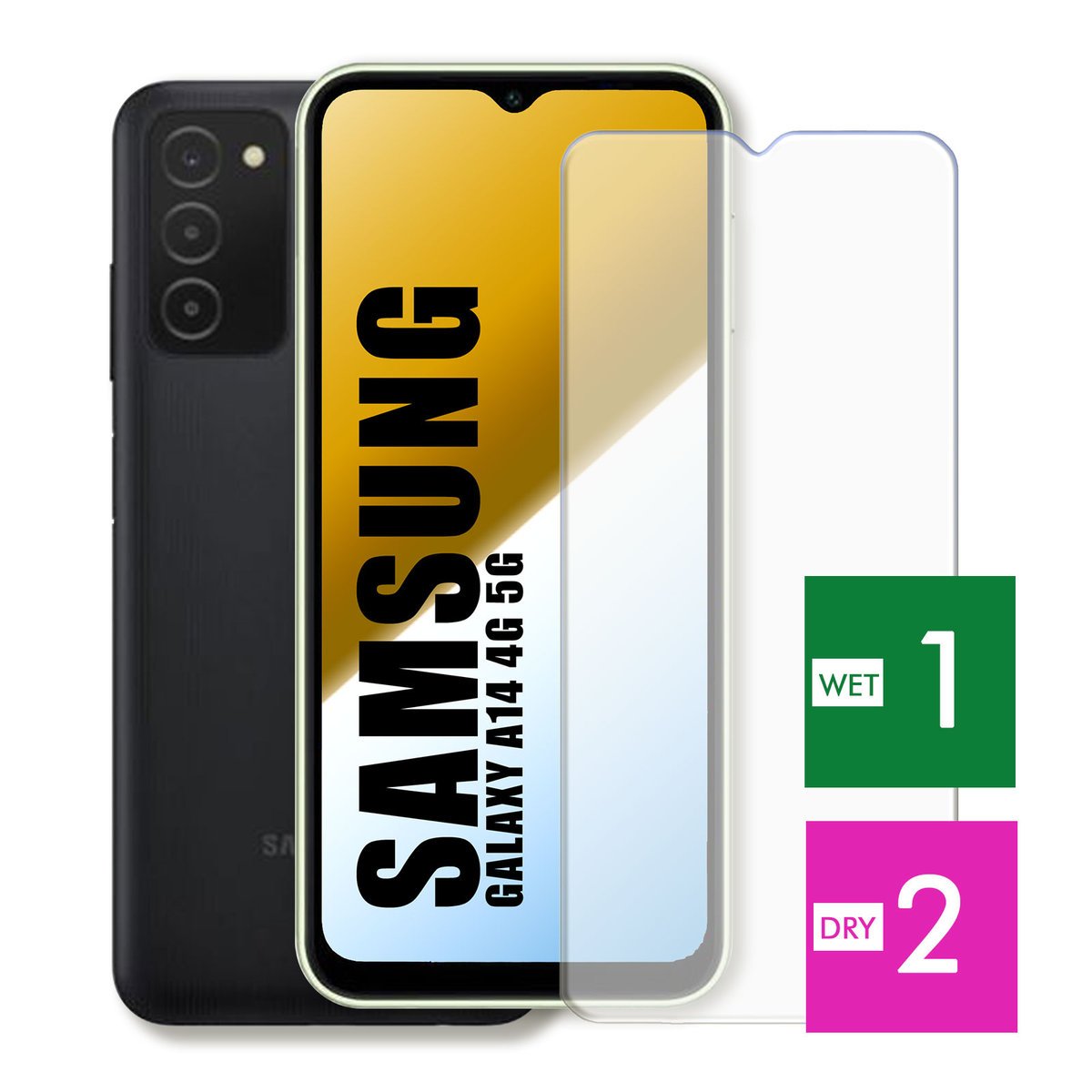 WZMOCNIONE SZKŁO DO SAMSUNG GALAXY A14 4G 5G SZYBKA HARTOWANE 9H JAKOŚĆ