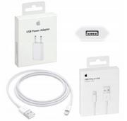 Ładowarki do telefonów - Oryginalna Ładowarka Sieciowa Apple 5W Md813Zm/A Kabel Lightning Do Iphone X / Xs / Xr / 11 / 12 / 13 Pro - miniaturka - grafika 1