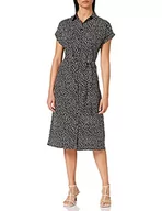Sukienki - Only Kobiety Onlhannover S/S Shirt Dress Noos Wvn Sukienka, Czarny/Wielokolorowy, 40 - miniaturka - grafika 1
