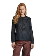Koszulki i topy damskie - G-STAR RAW Koszulka damska z zamkiem błyskawicznym z długim rękawem, czarna (Caviar C936-D301), XXS, czarny (Caviar C936-d301), XXS - miniaturka - grafika 1