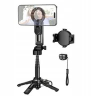 Selfie stick - Live stand Hoco z magnetycznym oraz uniwerslanym mocowaniem z pilotem bezprzewodowym K27 PRO czarny - miniaturka - grafika 1