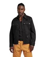 Kurtki męskie - G-STAR RAW Męska kurtka JKT z zamkiem 4 pkt, czarna (Dk Black D22941-C900-6484), M, Czarny (Dk Black D22941-c900-6484) - miniaturka - grafika 1