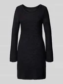 Sukienki - Sukienka z dzianiny o długości do kolan z okrągłym dekoltem model ‘GEENA’ - miniaturka - grafika 1