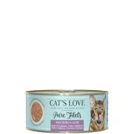 Mokra karma dla kotów - Cats Love FIlet Pur Lachs Huhn - filety z łososia i kurczaka 100 g - miniaturka - grafika 1