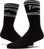 Skarpetki damskie - skarpety męskie SANTA CRUZ (THRASHER) STRIP CREW SOCKS Black - miniaturka - grafika 1