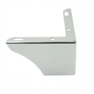 Meble modułowe i akcesoria - Noga meblowa Narożna srebrna chromowana nóżka stopka wysokość 7,5 cm - miniaturka - grafika 1