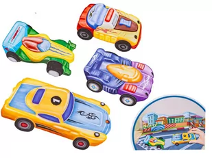 Kreatywny Zestaw Stwórz Odlew DIY MIEJSKIE WYŚCIGÓWKI, AUTA 3D, CITY RACERS 4 Sztuki Zrób To Sam - Masy plastyczne - miniaturka - grafika 2