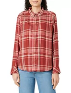 Bluzki damskie - TOM TAILOR Damski Bluzka z wzorem w kratkę 1033881, 30678 - Red Pink Check, 40 - miniaturka - grafika 1