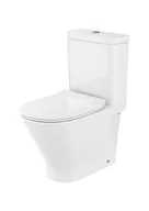 Kompakty WC - Roca Gap Round Toaleta WC kompaktowa 60x37x79 cm bez kołnierza Rimless biała A3420N7000 - miniaturka - grafika 1