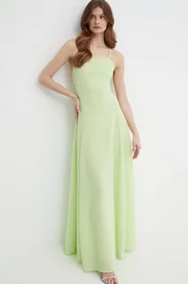 Sukienki - Emporio Armani sukienka kolor zielony maxi rozkloszowana 3D2A7J 2JJHZ - grafika 1