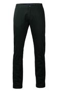 Spodnie męskie - Eleganckie Spodnie Męskie, Chinosy - 100% BAWEŁNA, Mankiety, Czarne - Chiao - miniaturka - grafika 1