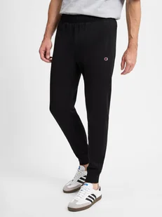 Champion Męskie spodnie dresowe Mężczyźni Bawełna czarny jednolity, S - Spodnie męskie - miniaturka - grafika 1