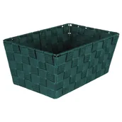 Pojemniki łazienkowe - Organizer DOMI 13 x 30 x 20 cm pleciony zielony - miniaturka - grafika 1