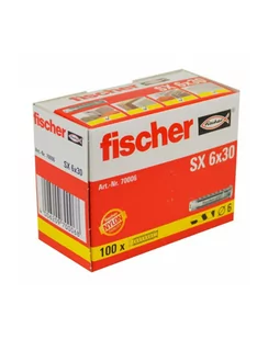 Fischer 100 szt SX Kołek rozporowy 6/30 - 100 szt SX Kołek rozporowy 6/3 - Kołki - miniaturka - grafika 2