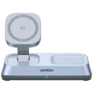 Ładowarki do telefonów - Ładowarka indukcyjna UGREEN W711 3w1 25W Qi2 MagSafe Szary - miniaturka - grafika 1