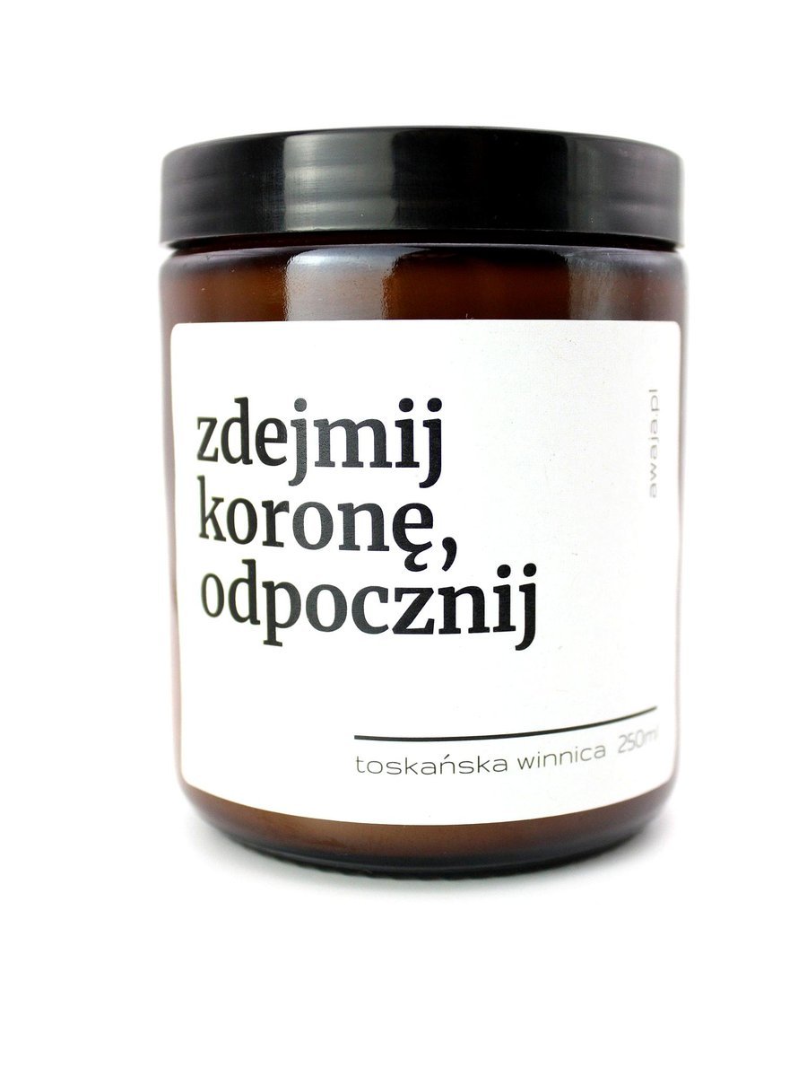 Świeca z napisem – prezent dla królowej, śmieszna i zapachowa, sojowa