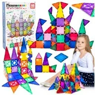 Klocki - Ptj48 Klocki Magnetyczne 48W1 Picasso Tiles duże konstrukcyjne - miniaturka - grafika 1