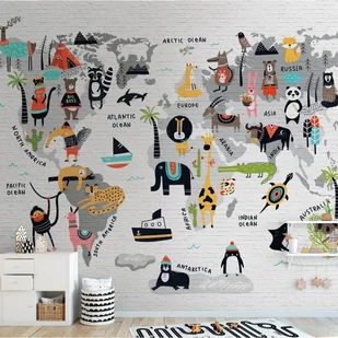 Tapeta panoramiczna dziecięca Metropolitain Stories Mapa 371 x 280 cm - Tapety - miniaturka - grafika 1