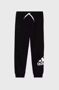 Adidas Spodnie dziecięce kolor czarny z nadrukiem - Spodnie damskie - miniaturka - grafika 1
