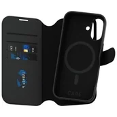 Etui i futerały do telefonów - Etui PANZERGLASS Care Feature Tango 2in1 Wallet MagSafe do Apple iPhone 16 Czarny | Bezpłatny transport - miniaturka - grafika 1