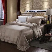 Pościel - Jedwabna Pościel 220x240 +2x 50x70 Kołdra Poduszka - miniaturka - grafika 1