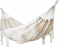 Hamaki - kontrast Duży hamak ogrodowy boho MIDAS 2 160x220 ecru - miniaturka - grafika 1