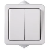 Wyłączniki światła i elektryczne - Kanlux TEKNO Łącznik świecznikowy 250V biały IP54 33495 33495 - miniaturka - grafika 1