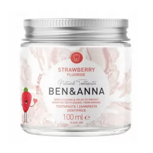 Ben&Anna - Naturalna pasta dla dzieci truskawka - 100 ml - Pasty do zębów - miniaturka - grafika 1